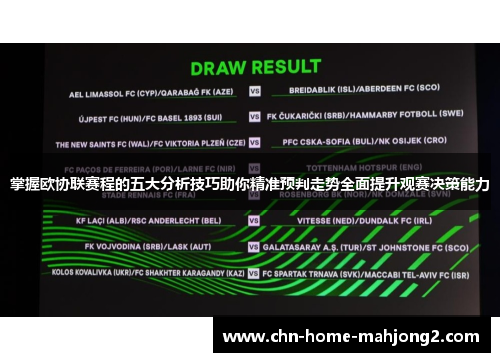掌握欧协联赛程的五大分析技巧助你精准预判走势全面提升观赛决策能力 掌握欧协联赛程的五大分析技巧助你精准预判走势全面提升观赛决策能力